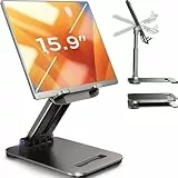LISEN Für iPad Ständer Halterung Einstellbarer Tablet Halterung Für Schreibtisch, Portable Monitor Ständer Tablet Halter Reise iPad Pro Halter Essentials Für Tablets/Portable Monitor/Switch 4.7'-15.6'