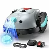(2026 Upgrade) YARDCARE V100 Mähroboter ohne Begrenzungskabel, mit Vision Navigation, 150 Hinderniserkennung, Rasenroboter bis zu 150 m², Akku Rasenmäher Roboter mit Graskamm, Ersatzklingen