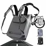 RADGEIST Fahrradtasche Rucksack – 3in1 Fahrrad Tasche für Gepäckträger mit Rucksackfunktion – Gepäckträgertasche 100% wasserdicht inkl. Laptopfach & Umhängegurt – Fahrradrucksack 24Liter