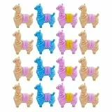 STOBOK 16 Stücke Cartoon Tiergummi Creative Alpaka Bleistiftgummi Neuheit Tier Schreibwaren Radiergummi Kindergarten Radierer Kinder Party Favors Spiele (Zufällige Farbe)