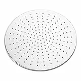 Tecmolog Messing Kopfbrause Rund Einbauduschköpfe Wassersparende Regendusche Duschkopf 30x30 cm, Chrom, BD127B