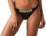 Calvin Klein Damen Bikinihose Brazilian Gerippt, Schwarz (Black), S