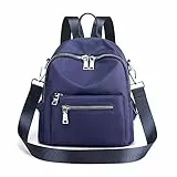 JIANLINST Rucksack Damen Klein Schultertaschen Schulrucksack 2 In 1 Kleinen Wasserdichte Casual Tagesrucksack Daypack Blau