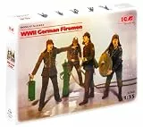 ICM 35632-1/35 WWII Feuerwehrmänner, 4 Figuren Plastikmodellbausatz