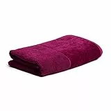 möve Bamboo Luxe Handtuch 50 x 100 cm aus 60% Baumwolle / 40% Viskose aus Bambus-Zellstoff, berry
