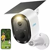 litokam Überwachungskamera Aussen Akku mit 2,4GHz WiFi, Smarter Erkennung, WLAN IP Kamera Outdoor mit Farbnachtsicht, PIR-Bewegungsmelder, Zeitraffer, 2-Wege-Audio