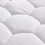 SONIVE Matratzenschoner 160x200cm,Micro-Comfort Matratzenbezug bis 38 cm Höhe, Weicher Matratzentopper,Atmungsaktive Matratzenauflage,für Boxspringbett & Topper Weiß