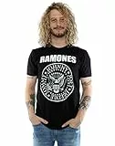 Ramones Herren Presidential Seal T-Shirt Large Schwarz