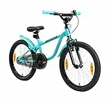 Löwenrad Kinderfahrrad für Jungen und Mädchen ab 6 Jahre | 20 Zoll Kinderrad mit Bremse | Fahrrad für Kinder | Mint