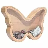 Spardose Aus Holz,Bootoow Spardose,Sparbox Spardose Kinder Spardose Holz Schmetterlingsschweinchen Sparmappe Für Geld Geldbox Fortune Box Spardose Wiederverwendbare Kasse