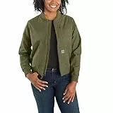 Carhartt Damen Rugged Flex Relaxed Fit Canvas Jacke, Basil, 2X