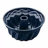 Dr. Oetker Guglhupf Backform Ø 24 cm Back-Liebe Emaille – Schnitt- & kratzfeste Gugelhupf Form mit Emaille – 24er Gugelhupfform in Dunkelblau