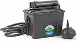Pontec 50238 MultiClear Set 5000 - Komplettset aus Filterpumpe und Durchlauffilter , Durchlauffilterset, Mehrkammerfilter, Gartenteichfilter