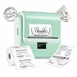 ORGSTA T003 etikettendrucker selbstklebend etikettiergerät Bluetooth & USB 2200 mAh etikettiermaschinen 50 mm/s beschriftungsgerät ettikettiergeraet Label Printer Sticker Maker