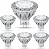 AGOTD GU5.3 LED Spot Lampen, Aluminium MR16 led 7W 2700K Warmweiß 12V Leuchtmittel ersetzt herkömmliche 50W Reflektor Glühbirnen, LED Strahler 38°Abstrahlwinkel, 6er Pack
