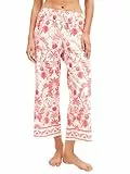 CALIDA Favourites 7/8-Pyjamahose, Schlafanzughose Damen, Interlock Qualität, hautfreundlich, pflegeleicht, elastischer Bund Rose of Sharon 48-50