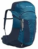 VAUDE Brenta 30 – Wanderrucksack für Damen & Herren mit 30 Liter Volumen, Aeroflex 3D Rückenbelüftung, Anpassbare Rückenlänge & Regenhülle – für Tagestouren - baltic sea