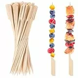 Spieße Fingerfood, Abeillo 100 x 20cm Cocktailspieße, Holz Cocktail Sticks Cocktail Spieße Cocktail, Bambus Spieße, Zahnstocher Cocktail-Picks, Partyspieße, Spiesse für Obst Snacks Fingerfood