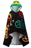 LEGO Ninjago Kapuzenhandtuch für Kinder, Poncho, Strandtuch, Badetuch, Schwimwrap
