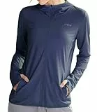 Libin Damen UPF 50+ Sonnenschutz Hoodie, Schwarz 5XL
