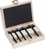 Bosch 5x EXPERT Wood Forstnerbohrersatz (für Weichholz, Hartholz, Ø 15,0, 20,0, 25,0, 30,0, 35,0 mm, Professional Zubehör Bohrmaschine, Schrauber)