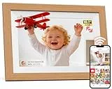 Frameo WiFi Digitaler Bilderrahmen, 10,1 Zoll, 1280x800 HD IPS Touchscreen, 32 GB Speicher, automatische Drehung, Wandmontage, zum Teilen von Fotos und Videos