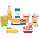 small foot Gefrier- und Kühlwaren-Set 'fresh' aus Holz, für Kaufladen und Kinderküche, 9-teilig, ab 3 Jahren, 11441