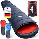MOUNTREX Schlafsack Winter -10°C / +10°C - Warm & Leicht (1.5 kg) – Camping Outdoor Winterschlafsack Mumienschlafsack für Erwachsene Jugendliche - Kompaktes Packmaß (36x20cm) - Koppelbar