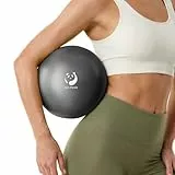 Slim Panda Gymnastikball Klein,23-25cm Pilates Ball mit Aufblasbarem Strohhalm,Soft Yoga Ball für Hause,Fitness,Balance Training