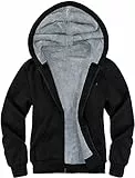 igeekwell Winterjacke Herren Hoodie Zipper Kapuzenpullover Kapuzenjacke Sweatjacke für Männer, Komfortable Sweatshirt mit Bequemes und Warmes Farbblock Sternenklarer Himmel