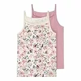 NAME IT Mädchen Nkfstrap Top 2p Nostalgia Flower Noos, Nostalgia Rose, 134-140