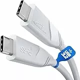 KabelDirekt – USB C Kabel All-in-One, USB 3.2 Gen 2, 4K@60Hz – 1m (überträgt Daten und 4K-Video mit 10 Gbit/s, lädt mit 100 W dank PD3, universelles Datenkabel/Ladekabel/Monitorkabel, Weiß)