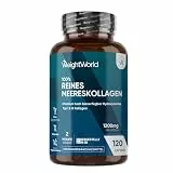 Kollagen Kapseln - 1200 mg reines Marine Collagen Typ I und III - Hydrolysierte Fisch Kollagen Peptide - 120 Kapseln für 2 Monate Vorrat - Meereskollagen - Frei von Zusatzstoffen - WeightWorld