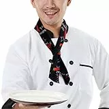 VINZOR Halstuch Herren für Chefs und Kellner, Lustiges Schweißtuch mit Einzigartigem Chili Design, Praktisches Dreieckstuch als Küchenaccessoire, Ideal für Köche, Kellner und Gastronomie Personal