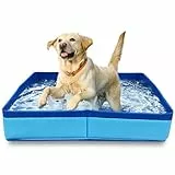 Faltbar Hundepool,Katzen Pool 50×50cm,Schwimmbad für Hund,Hunde Planschbecken für Haustiere,Faltbarer PVC Hundepool für Kleine Hunde,Schwimmbecken