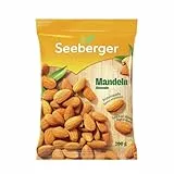 Seeberger Mandeln 12er Pack: Große, knackige Mandelkerne mit einem zart-süßlichen Aroma - reich an Vitaminen & pur im Geschmack - naturbelassen, vegan (12 x 200 g)
