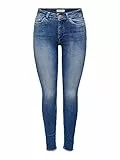 ONLY Damen Jeans ONLBLUSH MID SK ANK RW DNM REA1319 NOOS 15293282,Medium Blue Denim,XL / 32L