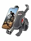 Grefay Fahrrad Handyhalterung Universal Motorrad Handy Halterung für 3,5-6,8 Zoll Smartphone mit 360° Drehbar für Rennrad MTB Scooter für iPhone 17 16 15 14 Pro Max Plus (Schwarz)