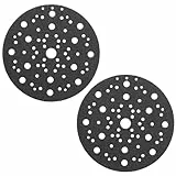 2 Stücks Schleiftellerschoner Softauflage, Pad Saver 150mm, Schutzauflage 70-Loch mit Klettverschluss Kompatibel mit MIRKA 8295612111, für Mirka Schleifteller 150mm