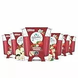 Glade Duft-Kerze im Glas, Cosy Apple & Cinnamon, bis zu 27 Stunden Brenndauer, 6er Pack (6 x 112g)