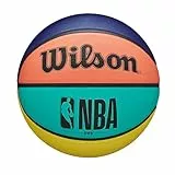 Wilson NBA Basketball - DRV Multi Color Outdoor - Gummi in Größe 7 für alle Altersgruppen
