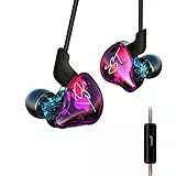 Yinyoo KZ ZST In-Ear Kopfhörer Kopfhörer In-Ear Stereo Ohrhörer High Definition Headset mit Mikrofon für iPhone Samsung Smartphone Tablets iPad PC MP3 Players