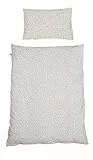 roba Kinderbettwäsche 100 x 135 cm miffy - Baby Bettwäsche Set inkl. Decken & Kopfkissenbezug 100x135 / 40x60 cm - aus Baumwoll-Jersey für Kinder & Babybett - Grau