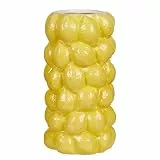 BUTLERS Blumenvase ø 17 cm H 31 cm Dolomit Dekovase - Lemon -