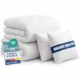 Home Oase® Bettdecken Set 4-teilig - 2X Ganzjahres Decke 135x200 + 2X Kissen 80x80 cm - ÖKO-TEX® Zertifiziert - pflegeleicht waschbar bis 95° - Bettenset weich & atmungsaktiv - Made in EU