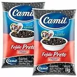 Pack Black Bean (Feijao Preto) Camil - 2x 1kg
