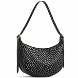 BOSTANTEN Damen Handtaschen Klein,Geflochtene Taschen Umhängetasche Damen Crossbody Bag Schultertasche für Frauen Tote Bag,Schwarz