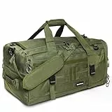Suweir Sporttasche Herren 55L Reisetasche Damen mit Schuhfach Nassfach Wasserdicht Weekender Travel Gym Bag mit Rucksack Groß Schwimmtasche Badetasche für Reisen, Fitness, Sport, Camping (Grün)