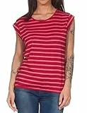Ragwear Tulsa Stripes Top Damen (DE/NL/SE/PL, Alphanumerisch, L, Regular, Regular, red)