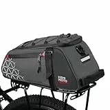KEMIMOTO 2 IN 1 Gepäckträgertasche, 8L & Wasserabweisende Fahrradtaschen für Gepäckträger, Mehrere Fächer, mit Tragegriff und Schultergurt, Fahrrad Taschen hinten